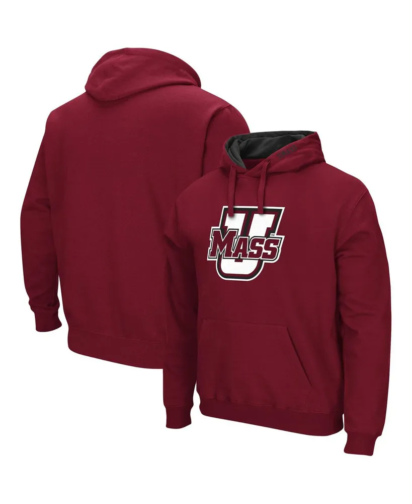 Colosseum Men's UMass Minutemen Arch and Logo Pullover Hoodie