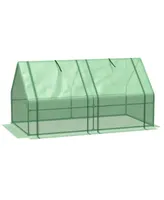 Outsunny 6'x3'x3' Greenhouse Gardening Yard Mini Hot Green House Tunnel