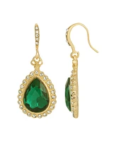 2028 Gold-Tone Teardrop Earrings