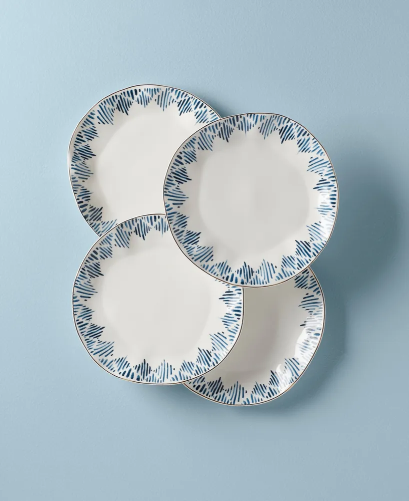 Lenox Blue Bay Dinner Plate Set/4 Ikat