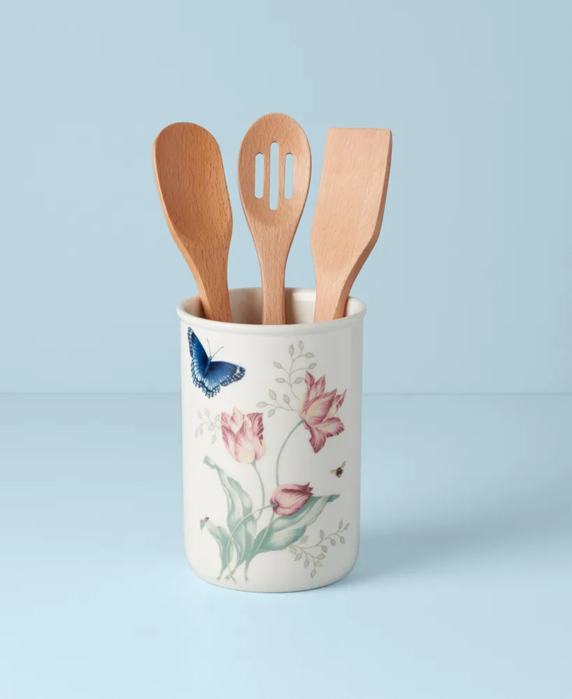 Lenox Butterfly Meadow Kitchen Jar with Utensils, Created for Macy's