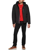 Tommy Hilfiger Men's Sherpa-Lined Softshell Hooded Jacket