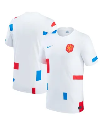 Men's Nike White Netherlands Women's National Team 2022/23 Away Replica Blank Jersey