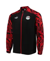 Men's Puma Black Egypt National Team Pre-Match Raglan Full-Zip Training Jacket