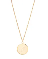 brook & york Isla Initial Locket Necklace - 14K Gold Plated