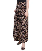 Ny Collection Petite Printed Maxi Skirt with Sash Waist Tie