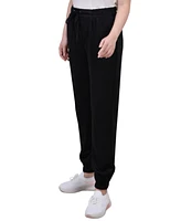 Ny Collection Petite Stretch Crepe Jogger Pants