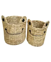 Baum Round Untapered Frog Baskets, Set of 2