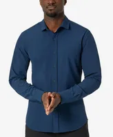 Kenneth Cole Men's Solid Slim Fit Performance Shirt