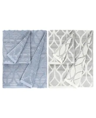 Linum Home Textiles Alev Jacquard Turkish Cotton Towel Set Collection