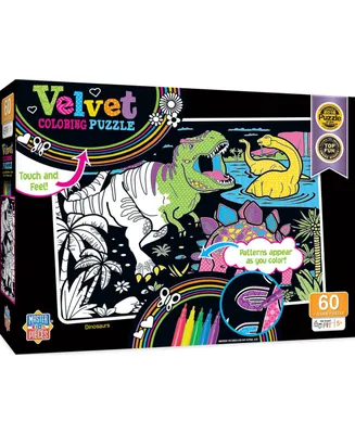 Masterpieces Velvet Coloring - Dinosaurs 60 Piece Jigsaw Puzzle