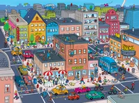 Masterpieces 101 Things to Spot in Town - 101 Piece Jigsaw Puzzle