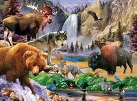 Masterpieces Wildlife of Yellowstone National Park - 100 Piece Puzzle