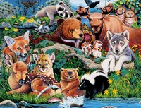 Masterpieces World of Animals - Forest Friends 100 Piece Jigsaw Puzzle