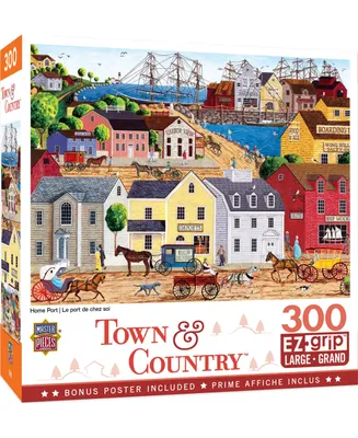 Masterpieces Town & Country Home Port 300 Piece Ez Grip Jigsaw Puzzle