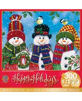 Masterpieces 300 Piece Ez Grip Holiday Puzzle Snowy Afternoon Friends