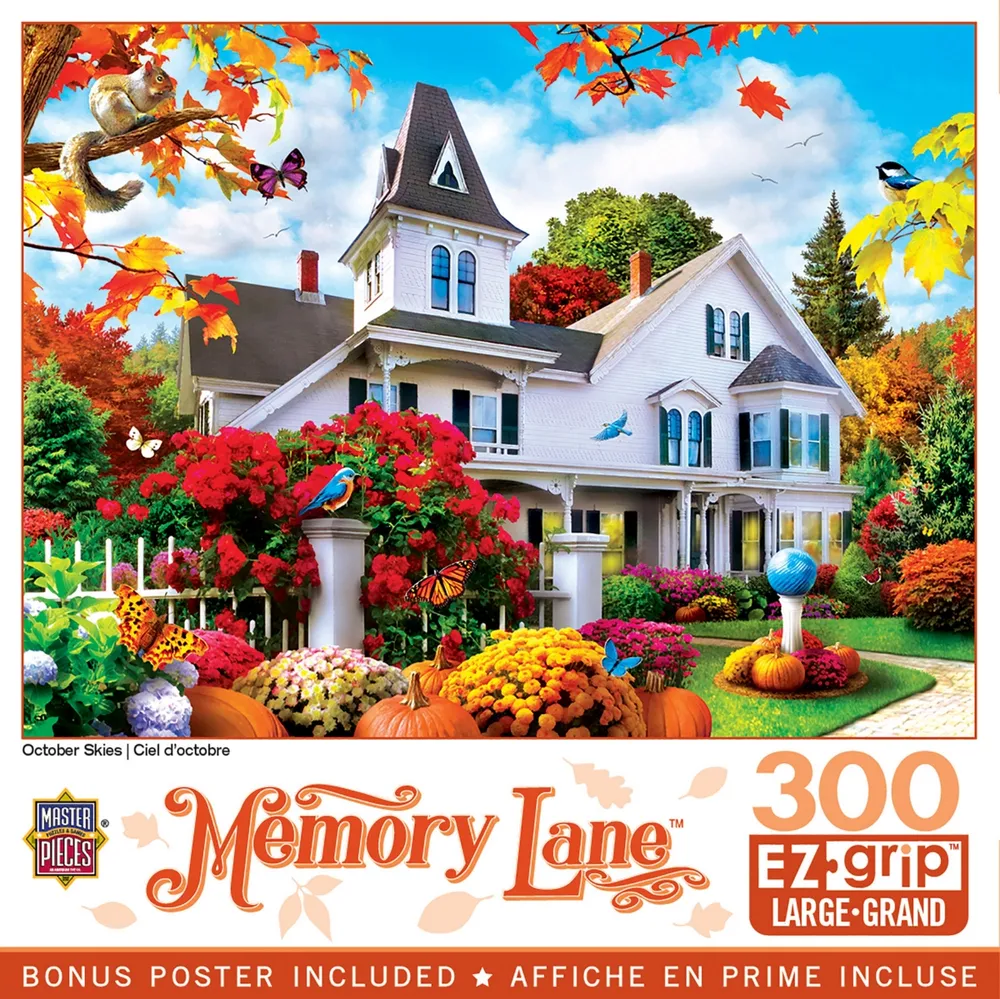 Masterpieces Memory Lane October Skies 300 Piece Ez Grip Jigsaw Puzzle