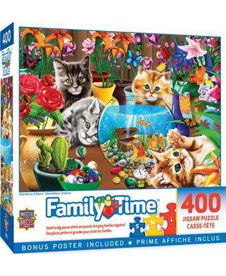 Masterpieces Family Time - Marvelous Kittens 400 Piece Jigsaw Puzzle
