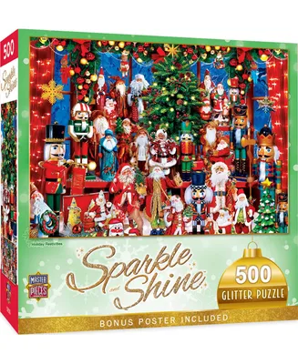 Masterpieces Sparkle & Shine - Holiday Festivities 500 Piece Glitter Puzzle