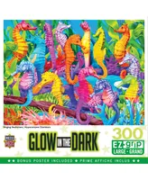 Masterpieces Glow in the Dark - Singing Seahorses 300 Piece Ez Grip Puzzle