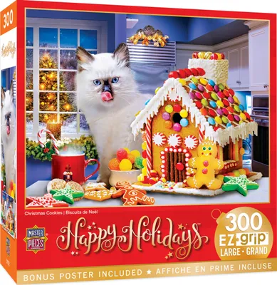 Masterpieces Happy Holidays - Christmas Cookies 300 Piece Ez Grip Puzzle