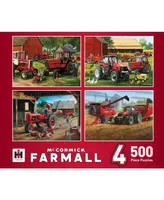 Masterpieces 500 Piece Jigsaw Puzzle for Adults - Farmall 4-Pack