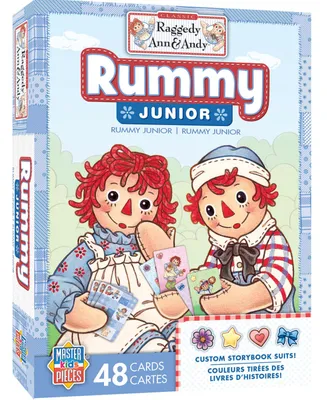 Masterpieces Raggedy Ann & Andy Kids Rummy Junior Kids and Family Card Game