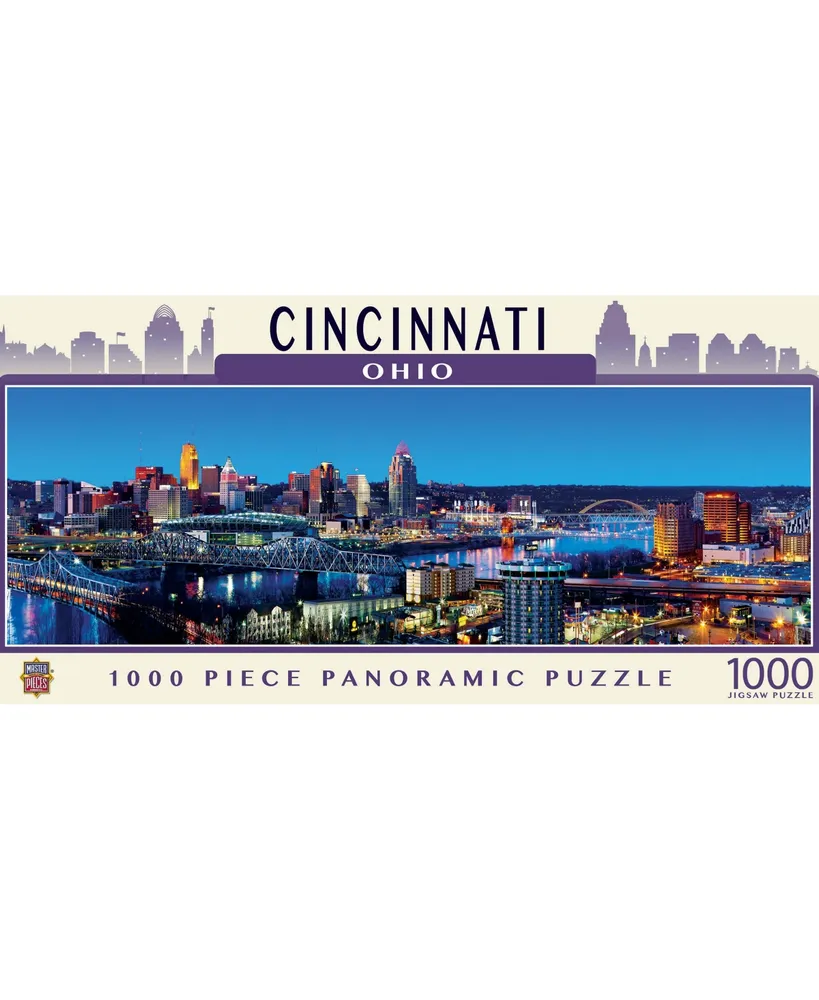 Masterpieces Cincinnati 1000 Piece Panoramic Jigsaw Puzzle for Adults