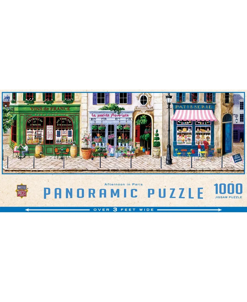 Masterpieces Afternoon in Paris 1000 Piece Panoramic Jigsaw Puzzle