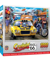 Masterpieces Cruising' Route 66 - Main Street Muscle 1000 Piece Puzzle