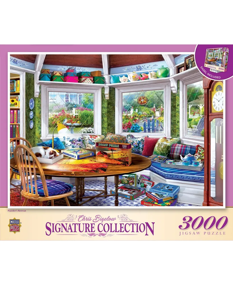 Masterpieces Signature Collection - Puzzler's Retreat 3000 Piece Jigsaw Puzzle - Flawed