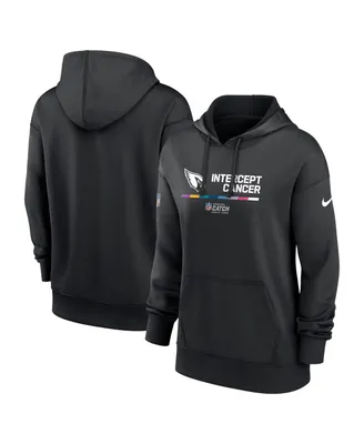 Women's Nike Black Arizona Cardinals 2022 Nfl Crucial Catch Therma Performance Pullover Hoodie