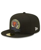 Men's New Era Black Chicago Bears 2022 Salute To Service 59FIFTY Fitted Hat