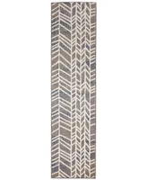 Liora Manne' Cove Chevron 1'11" x 7'6" Runner Outdoor Area Rug