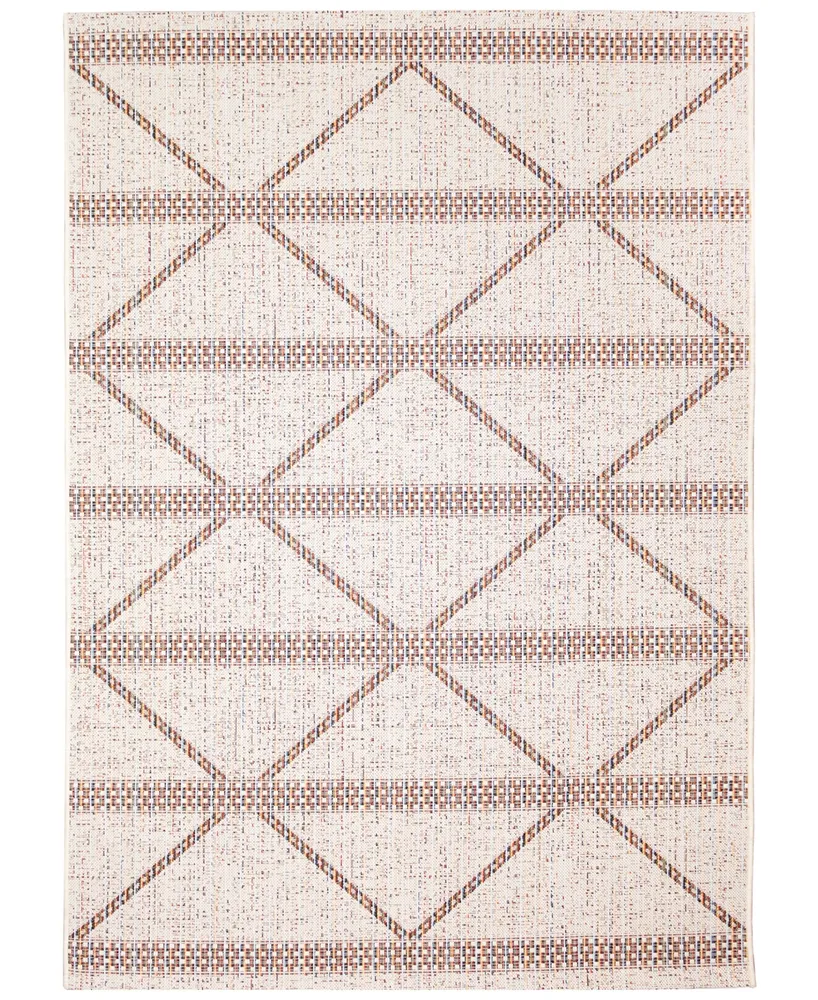 Liora Manne' Diamond Stripe 3'3" x 4'11" Outdoor Area Rug