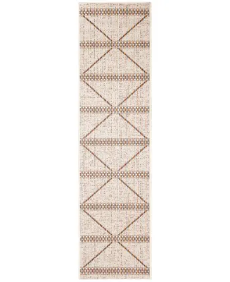 Liora Manne' Diamond Stripe 1'11" x 7'6" Runner Outdoor Area Rug