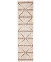 Liora Manne' Diamond Stripe 1'11" x 7'6" Runner Outdoor Area Rug