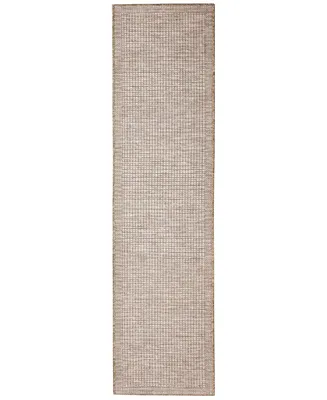 Liora Manne' Orly Texture 1'11" x 7'6" Runner Outdoor Area Rug