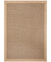 Liora Manne' Sahara Texture Border 5'3" x 7'3" Outdoor Area Rug