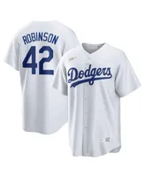 Men's Nike Jackie Robinson White Brooklyn Dodgers Home Cooperstown Collection Player Jersey