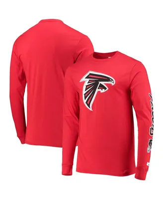 Men's Starter Red Atlanta Falcons Halftime Long Sleeve T-shirt