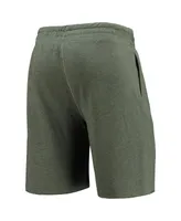 Men's Concepts Sport Green Miami Marlins Mainstream Logo Terry Tri-Blend Shorts