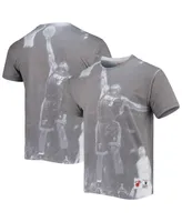 Men's Mitchell & Ness Dwyane Wade Gray Miami Heat Above The Rim Sublimated T-shirt