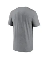 Men's Nike Heathered Charcoal Los Angeles Dodgers 2022 Postseason T-shirt