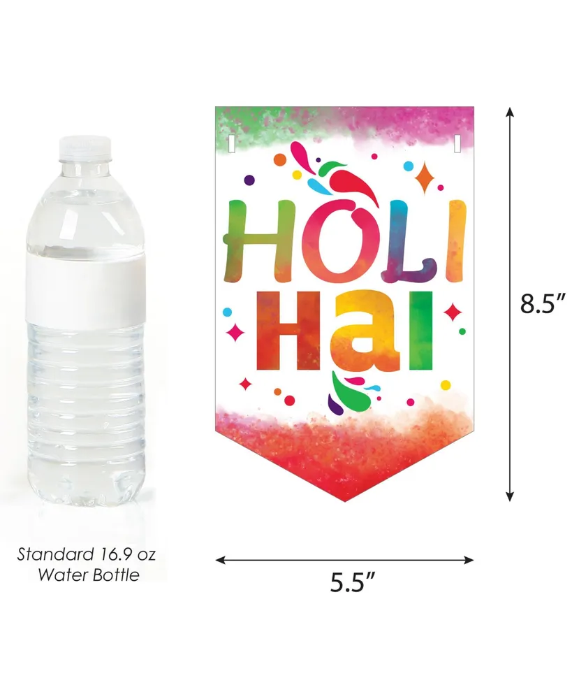 Holi Hai - Festival of Colors Party Bunting Banner - Wishing You A Colorful Holi