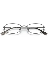 Brooks Brothers Men's Oval Eyeglasses, BB108352-o - Antique-Like Silver