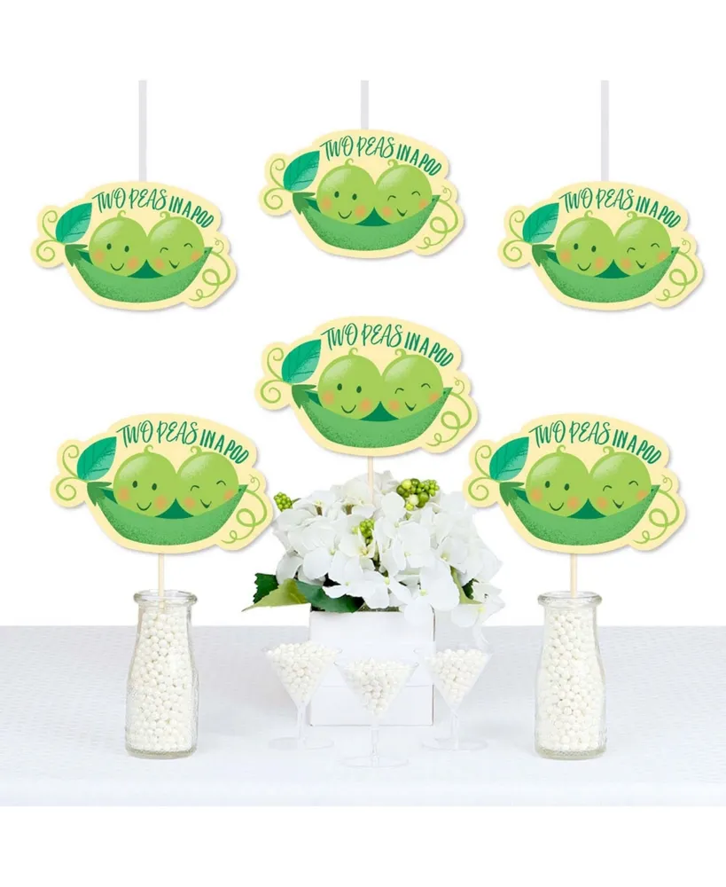 Double the Fun - Twins Two Peas in a Pod - Decor Diy Party Essentials - 20 Ct
