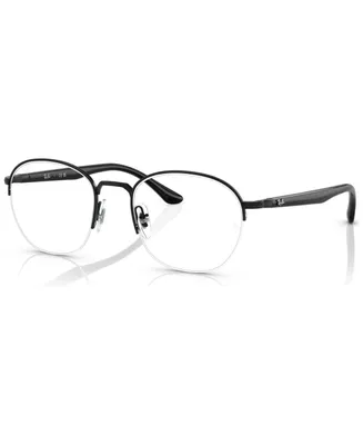 Ray-Ban Unisex Square Eyeglasses, RX648750-o - Black on Gold