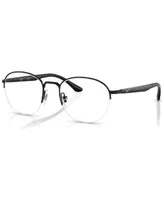 Ray-Ban Unisex Square Eyeglasses, RX648750-o - Black on Gold