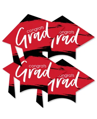 Red Grad - Best is Yet to Come - Grad Cap Decor Diy Graduation Essentials 20 Ct